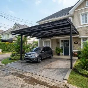 Kanopi Carport Besi Hollow Atap Polycarbonate [4]