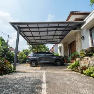 Kanopi Carport Besi Hollow Atap Polycarbonate [4]