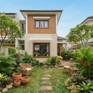 Kanopi Jendela Polycarbonate Rangka Besi Putih [3]