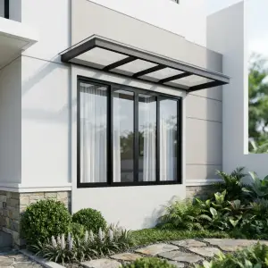 Kanopi Jendela Rangka Besi Finishing Powder Coat Atap Polycarbonate [2]