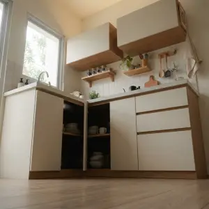 Kitchen Cabinet L-Shape Minimalis Finishing HPL [2]