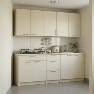 Kitchen Cabinet Set Bawah & Atas Finishing Melamine