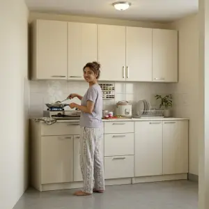 Kitchen Cabinet Set Bawah & Atas Finishing Melamine [5]