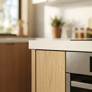 Kitchen Set Minimalis Two-Tone Oak White [3]