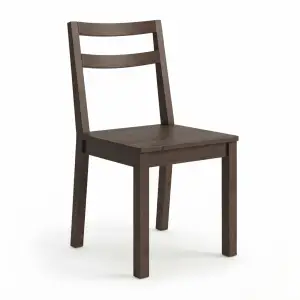 Kursi Cafe Kayu Solid Ladderback Dark Walnut