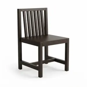 Kursi Cafe Kayu Solid Slat Back Wenge