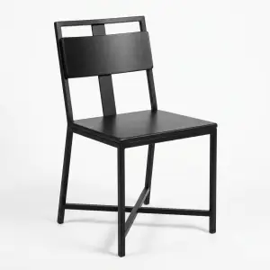 Kursi Cafe Rangka Besi Finishing Hitam Doff