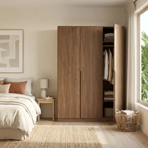 Lemari Pakaian 4 Pintu Finishing Walnut [3]