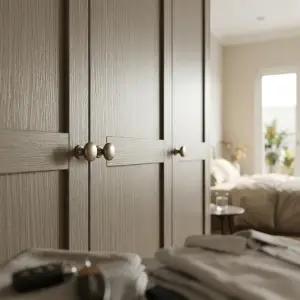 Lemari Pakaian 4 Pintu Gaya Klasik Modern [3]