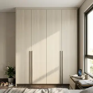 Lemari Pakaian 4 Pintu Swing Finishing Woodgrain [2]