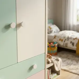 Lemari Pakaian Anak 2 Pintu dengan Laci [3]