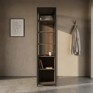 Lemari Pakaian Besi Kayu Industrial Open Wardrobe [3]