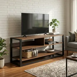 Lemari TV Minimalis Dua Pintu dengan Laci Tengah [5]