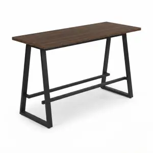 Meja Bar Kayu Rangka Besi A-Frame Industrial