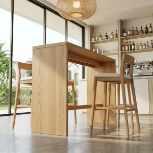 Meja Bar Kayu Solid Scandinavian [3]