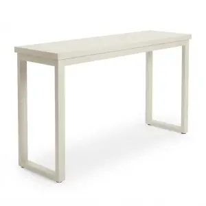 Meja Bar Minimalis Kaki Loop Finishing Natural White [5]