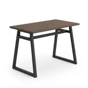 Meja Cafe Kaki Trapesium Metal Top Kayu Industrial [5]