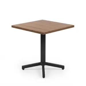 Meja Cafe Kayu Top Panel Kaki Besi X-Base [5]