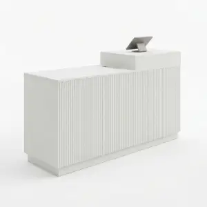 Meja Kasir Fluted Panel Minimalis [5]