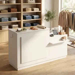 Meja Kasir Minimalis Side Counter untuk Toko Retail [4]