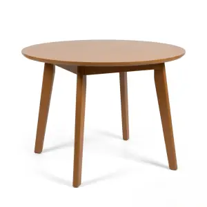 Meja Makan Bulat Kayu Scandinavian [1]