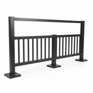 Pagar Pembatas Trotoar Besi Hollow Finishing Powder Coat [5]