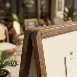 Papan A-Frame Kayu untuk Cafe dan Restoran [2]
