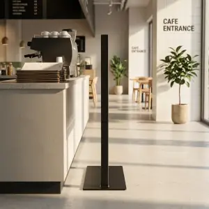 Papan Informasi Besi Kayu Berdiri Floor Standing [5]