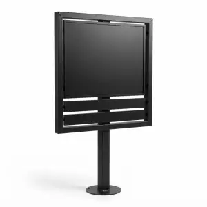 Papan Informasi Besi Tiang Tunggal dengan Frame Monitor