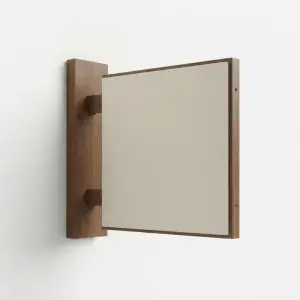 Papan Informasi Dinding Rangka Kayu Finishing Natural [4]