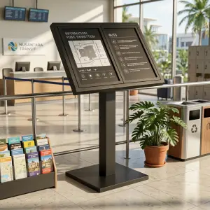 Papan Informasi Pedestal Tilted Display [4]