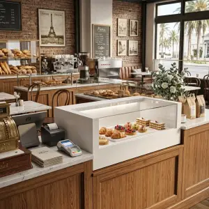 Pastry Display Case Besi Kaca Counter [4]