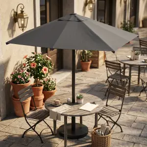 Payung Outdoor Cafe Tiang Tengah Antrasit