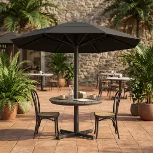 Payung Taman Outdoor Tiang Tengah untuk Area F&B dan Hospitality [2]