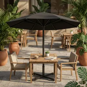 Payung Taman Outdoor Tiang Tengah untuk Area F&B dan Hospitality [3]