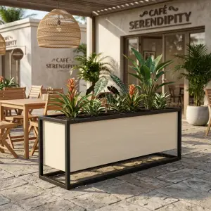 Planter Box Besi Kayu Rangka Industrial [4]