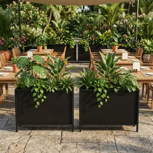 Planter Box Besi Standing Partisi Tanaman [3]