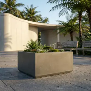 Planter Box Beton Persegi Finishing Matte [5]