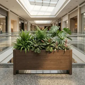 Planter Box Kayu Finishing Walnut