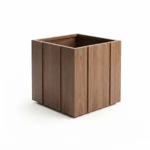 Planter Box Kayu Panel Kotak