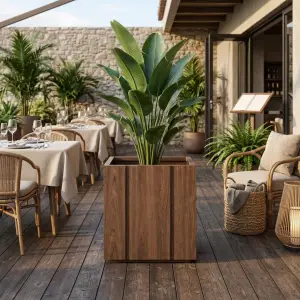 Planter Box Kayu Panel Kotak [3]