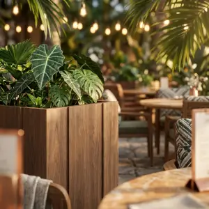 Planter Box Kayu Panel Kotak [5]