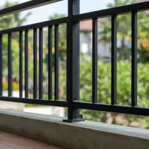 Railing Balkon Besi Hollow Vertikal Finishing Doff [4]