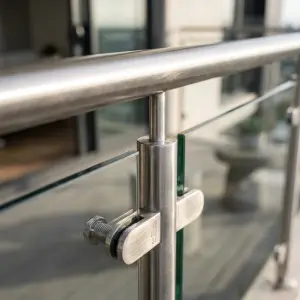 Railing Balkon Kaca Tempered Rangka Stainless Steel [3]