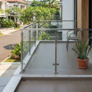 Railing Balkon Stainless Hollow Top Rail Kayu [3]