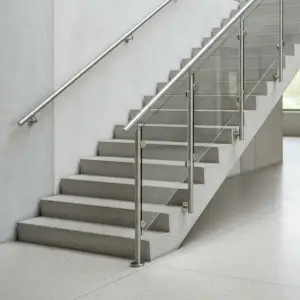 Railing Tangga Stainless dengan Panel Kaca [2]
