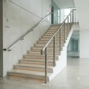 Railing Tangga Stainless Steel Wire Rope Minimalis