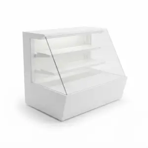 Rak Display Kaca 3 Susun untuk Pastry dan Bakeri