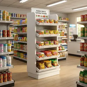 Rak Display Lantai Tray 5 Susun untuk Snack dan Mie Instan [3]