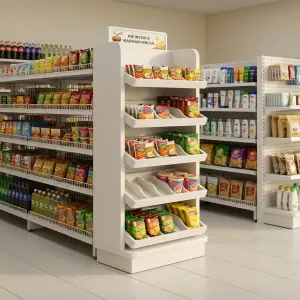Rak Display Lantai Tray 5 Susun untuk Snack dan Mie Instan [4]
